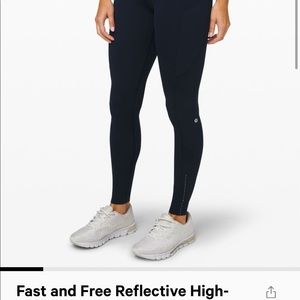 lululemon Fast and Free HR Tight *Reflective 25”
